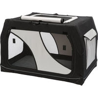 Produktbild von Trixie Mobile Kennel Vario Transportbox für Hunde S-M Schwarz Grau