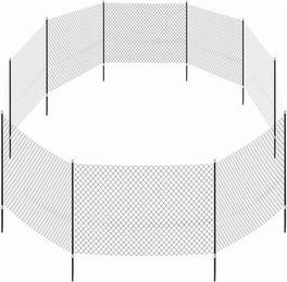 Trixie Mobiler Hundezaun aus Kunststoff in Schwarz - 15 m – Bild 1 von 4