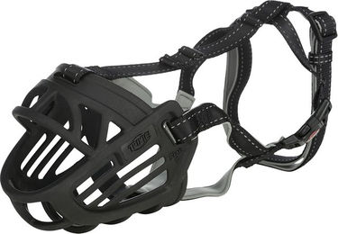 Trixie Muzzle Flex Maulkorb für Hunde aus Gummi Schwarz Größe L-XL - 1 Stk. – Bild 1 von 11