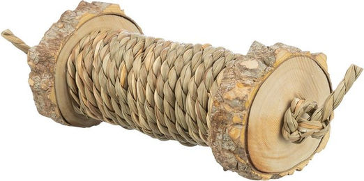 Trixie Nager-Spielrolle aus Holz mit Seegras für Kaninchen – Bild 1 von 3