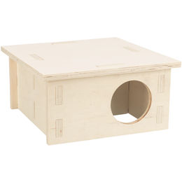 Produktbild von Trixie Nagermehrkammerhaus aus Naturholz für Kleintiere