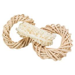 Produktbild von Trixie Nagerspielzeug Luffa Ringe aus Naturmaterial für Meerschweinchen und Kaninchen