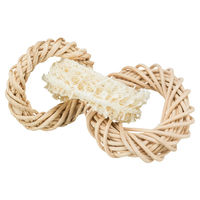 Produktbild von Trixie Nagerspielzeug Luffa Ringe aus Naturmaterial für Meerschweinchen und Kaninchen