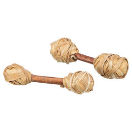 Produktbild von Trixie Nagerspielzeug Set Hanteln aus Holz für Kaninchen