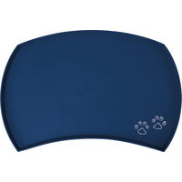 Produktbild von Trixie Napfunterlage aus Silikon in Blau 48 x 27 cm