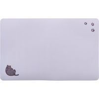 Produktbild von Trixie Napfunterlage für Katzen aus Kunststoff in Grau oder Lila 44 x 28 cm
