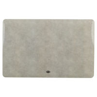 Produktbild von Trixie Napfunterlage in Lederoptik aus Kunststoff Grau 44 x 28 cm