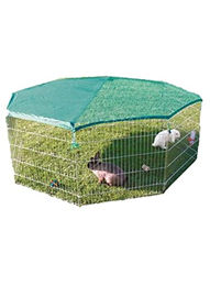 Trixie natura Freilaufgehege mit Schutznetz für Katzen aus Metall in Grün ø 210 x 75 cm – Bild 1 von 2