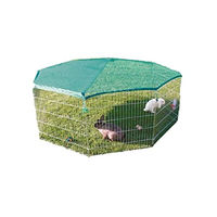 Produktbild von Trixie natura Freilaufgehege mit Schutznetz für Katzen aus Metall in Grün ø 210 x 75 cm