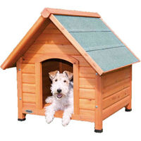 Produktbild von Trixie natura Hundehütte Cottage aus Holz wetterfest Braun Größe S