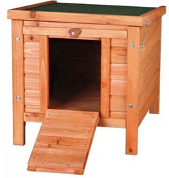 Trixie natura Kleintierhaus aus Holz für Kaninchen braun 42x43x51cm – Bild 1 von 11