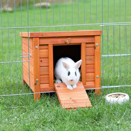Trixie Natura Kleintierhaus aus Holz für Kaninchen und Meerschweinchen Braun 42 x 43 x 51 cm – Bild 1 von 1