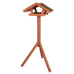 Produktbild von Trixie natura Vogelhaus aus Holz mit Ständer für Wildvögel Braun 46 x 22 x 44 cm