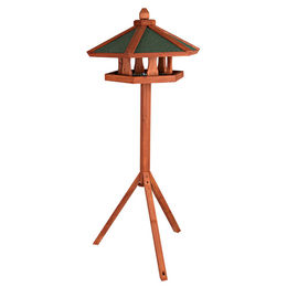 Trixie Natura Vogelhaus aus Holz mit Ständer in Braun – Bild 1 von 2