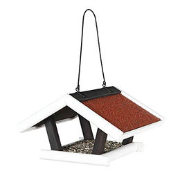 Produktbild von Trixie natura Vogelhaus aus Holz zum Hängen Schwarz/Weiß 30 x 18 x 28 cm