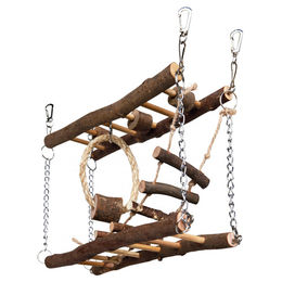 TRIXIE Natural Living Hängebrücke aus Holz für Kleintiere 55cm – Bild 1 von 3