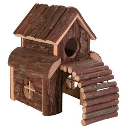 Trixie Natural Living Haus Finn aus Holz für Mäuse und Hamster in Braun – Bild 1 von 4