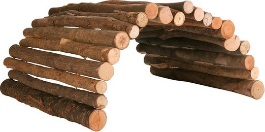 Trixie Natural Living Holzbrücke und Leiter für Meerschweinchen und Hamster 51 x 30 cm – Bild 1 von 4