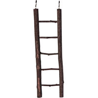 Produktbild von Trixie Natural Living Holzleiter Vogelspielzeug aus Naturholz für Kanarienvögel und Wellensittiche in Braun - 30 cm