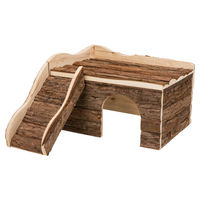 Produktbild von Trixie Natural Living Kaninchenhaus Ineke aus Rindenholz mit 2 Ausgängen Braun Natur 38 x 25 x 50 cm - 1 Stk.
