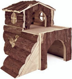 Trixie Natural Living Kleintierhaus Bjork aus Holz für Hamster Meerschweinchen und Degus 31 x 28 x 29 cm – Bild 1 von 7