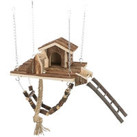 Produktbild von Trixie Natural Living Kleintierspielplatz Janne aus Naturholz für Mäuse und Hamster mit Leiter und Brücke