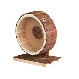 Trixie Natural Living Nagerlaufrad aus Holz für Mäuse und Zwerghamster 20 cm Braun – Bild 1 von 8