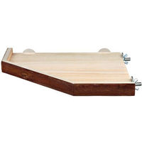 Produktbild von Trixie Natural Living Nagerunterschlupf und Plattform aus Naturholz für Hamster und Mäuse 17 x 17 cm - 1 Stk.