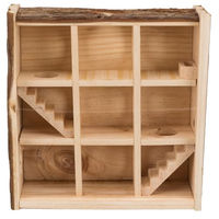 Produktbild von Trixie Natural Living Spielturm aus Holz mit 9 Kammern für Hamster und Mäuse 30 x 30 x 10 cm