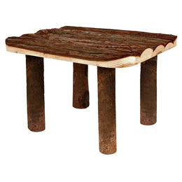 Trixie Natural Living Unterstand und Liegeplatz aus Naturholz für Chinchilla und Kaninchen – Bild 1 von 8