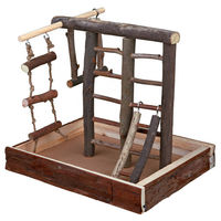 Produktbild von Trixie Natural Living Vogelspielplatz aus Naturholz für Wellensittiche, Kanarienvögel und Papageien 28 x 25 x 22 cm - 1 Stk.