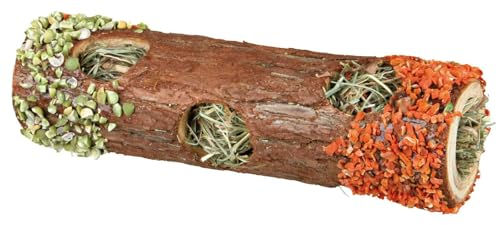 Trixie Natural Snack Tube Tunnel mit Heu und Hibiskusblüten für Kaninchen und kleine Nagetiere 25 g - 25 g – Bild 1 von 4