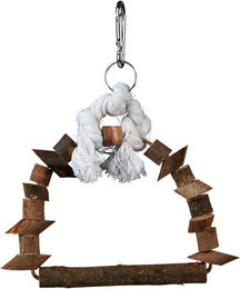 Trixie Naturholz Vogelschaukel für Agaporniden in Natur Braun Größe S – Bild 1 von 3