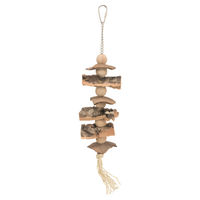 Produktbild von Trixie Naturspielzeug für Kanarienvögel und Wellensittiche aus Kork und Holz in Braun