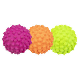 Produktbild von Trixie Neon-Igelbälle aus Moosgummi in Gelb und Bunt 18 Stück - 6 cm