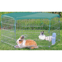 Produktbild von Trixie Netz mit Sonnenschutz für Kleintiergehege Kaninchen Natur Grün