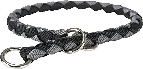 Produktbild von TRIXIE New Cavo Trainingshalsband für Hunde aus Paracord in Fuchsia/Graphit Größe L-XL 52-60 cm