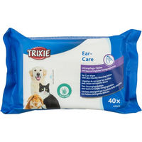 Produktbild von Trixie Ohrenpflege-Tücher mit Aloe Vera für Hunde, Katzen und Nager 40 Stück - 40 Stk.