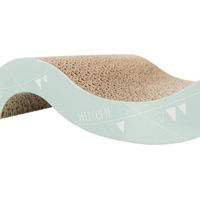 Produktbild von Trixie Onda Junior Katzenkratzbaum aus recycelbarem Karton Beige 38x7x18 cm