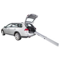 Produktbild von TRIXIE Petwalk Teleskop-Hunderampe aus Aluminium in Grau 43 x 100-180 cm