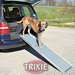 Trixie PetWalk Teleskop-Rampe aus Aluminium in Silber und Grau für alle Tiergrößen und Altersstufen – Bild 1 von 1