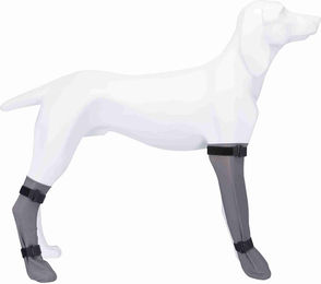 Trixie Pfotenschuhe aus Silikon für Hunde grau wasserdicht Größe L - 1 Stk. – Bild 1 von 2