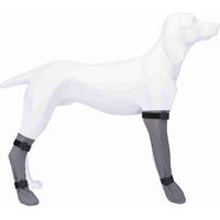 Produktbild von Trixie Pfotenschuhe aus Silikon für Hunde grau wasserdicht Größe L - 1 Stk.