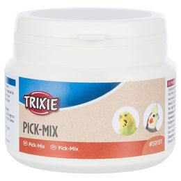 Trixie Pick-Mix Ergänzungsfutter für Wellensittiche und Kanarienvögel mit Vitaminen ohne tierisches Protein 80 g - 80 g – Bild 1 von 2