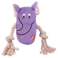 Produktbild von Trixie Plüschspielzeug mit Tau und Quietscher 13 cm bunt - 1 Stk.