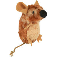 Produktbild von Trixie Plüsch-Maus für Katzen mit Catnip und Microchip Braun Größe S - 4 x 8 cm