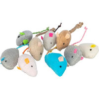 Produktbild von Trixie Plüschmaus Spielzeug für Katzen mit Katzenminze bunt 5 cm
