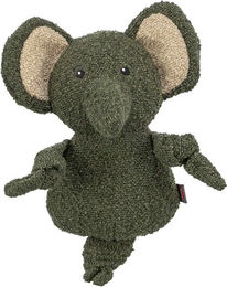 Trixie Plüschspielzeug Elefant aus Polyester für Hunde in Grau und Grün – Bild 1 von 2