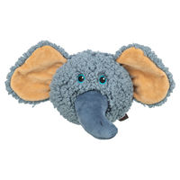 Produktbild von Trixie Plüschspielzeug Elefantenkopf für Hunde aus Polyester in Grau und Blau