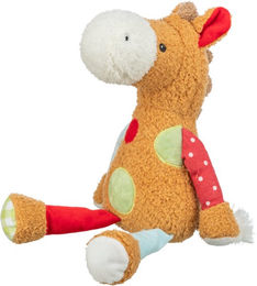 Trixie Plüschspielzeug Flicken-Pferd für Hunde aus Polyester in Bunt – Bild 1 von 3